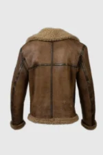 Aviator Bomber Leather Jacket-Men - Image 3