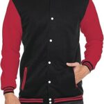 Red Varsity Jacket-Men
