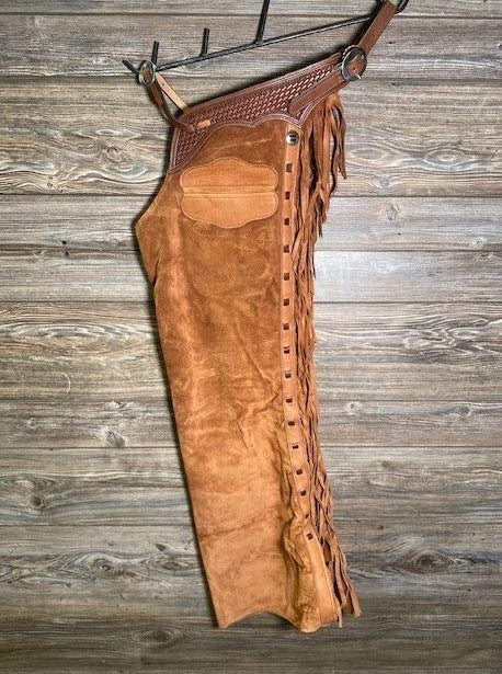 Tan_Cowboy_Suede_Leather-Men Tan Cowboy Suede Leather-Men - Image 1