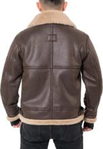 Brown Bomber Coat-Men - Image 3